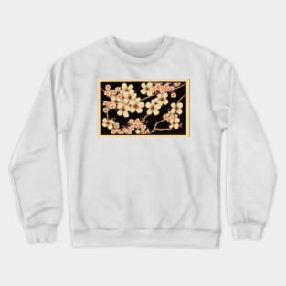 Vintage Japanese Cherry Blossom Drawing Crewneck Sweatshirt